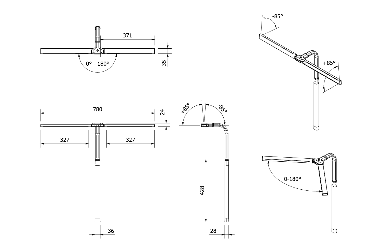 Tern Leuchte Technical Drawing