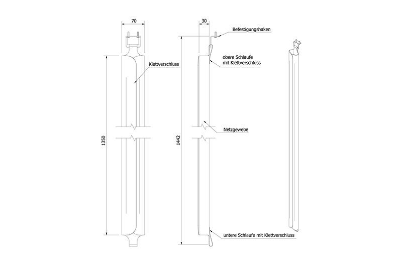 Mesh Slim - Abmessungen